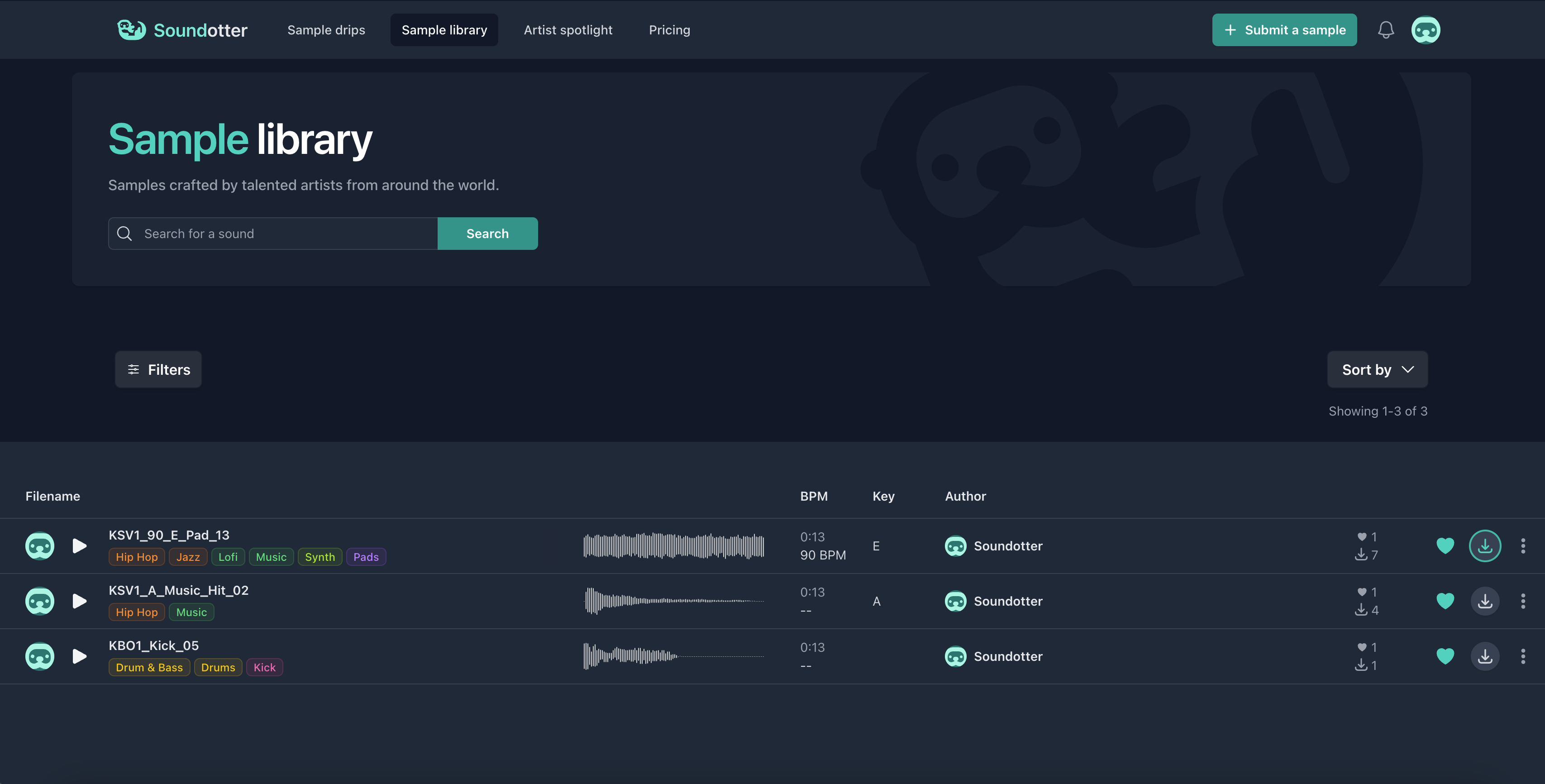 Download samples